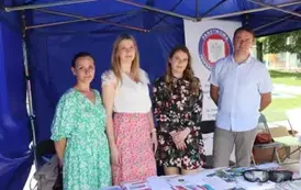 Stoisko wystawiennicze Powiatowej Stacji Sanitarno-Epidemiologiczna w Sandomierzu