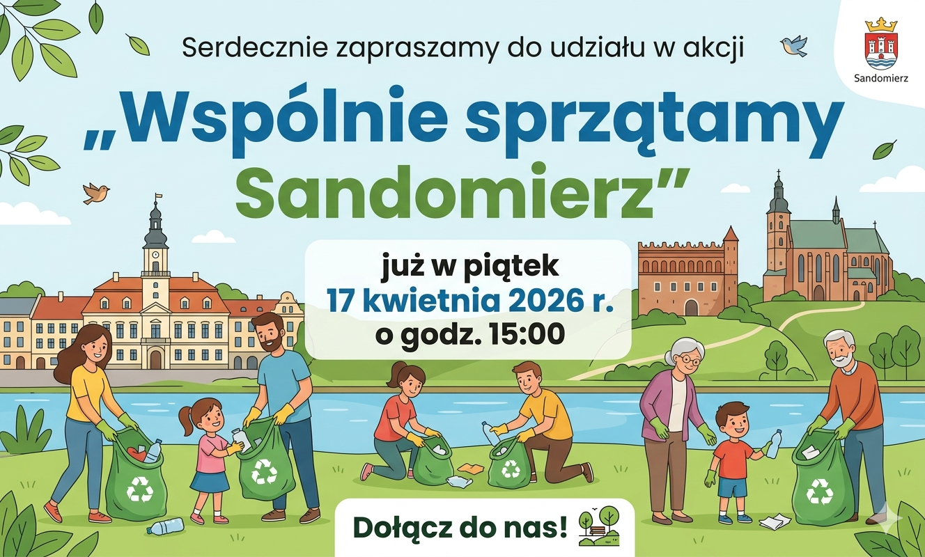 Wsp&oacute;lnie sprzątamy Sandomierz - 2026