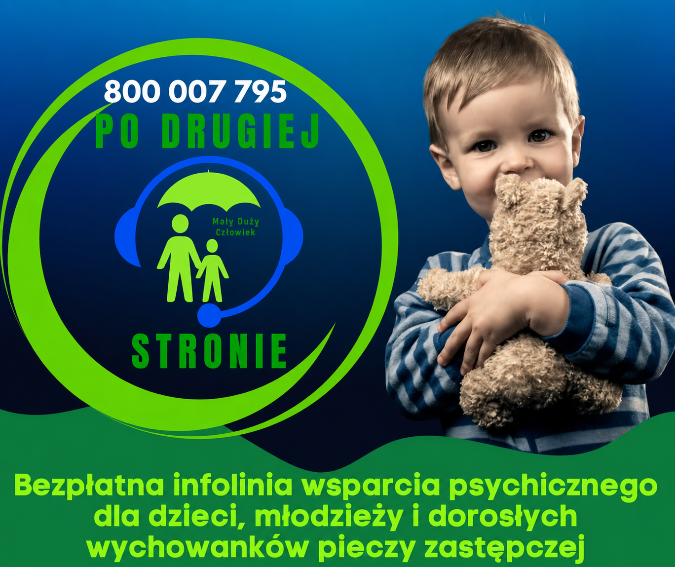 Bezpłatna infolinia wsparcia psychicznego dla dzieci, młodzieży i&nbsp;dorosłych wychowank&oacute;w pieczy zastępczej