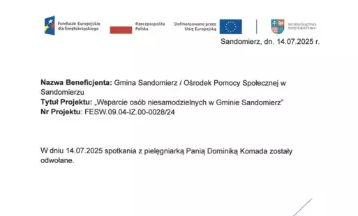 odwołanie spotkania