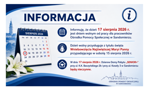  dzień 17 sierpnia 2026 r. jest dniem wolnym od pracy 