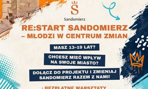 Rekrutacja młodzieży do projektu „Re:Start Sandomierz – Młodzi w Centrum Zmian